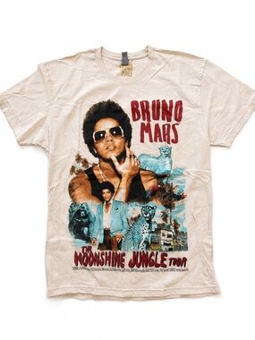 Bruno Mars Cream Graphic Tour Tee